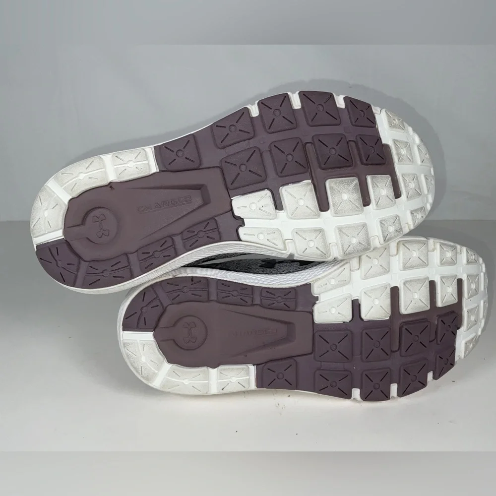 Women’s Under Armour Charged Rogue Running Shoes Sneakers Purple Gray Size‎ 6.5